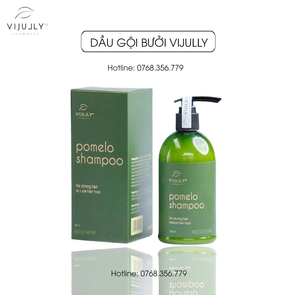 Dầu Gội Bưởi Vijully Ngăn Gãy Rụng và Làm Dày Tóc Dành Cho Da Đầu Nhờn 280ml