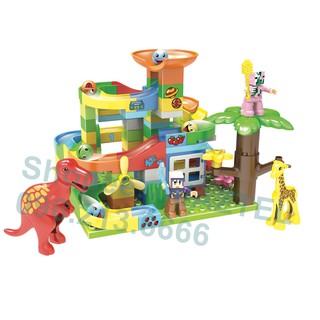 LEGO Công Viên Khủng Long, Ghép Hình Bách Thú, Xếp Hình Vườn Thú, Lăn Bi, LEGO 3 Tuổi, 122 Miếng ghép lớn