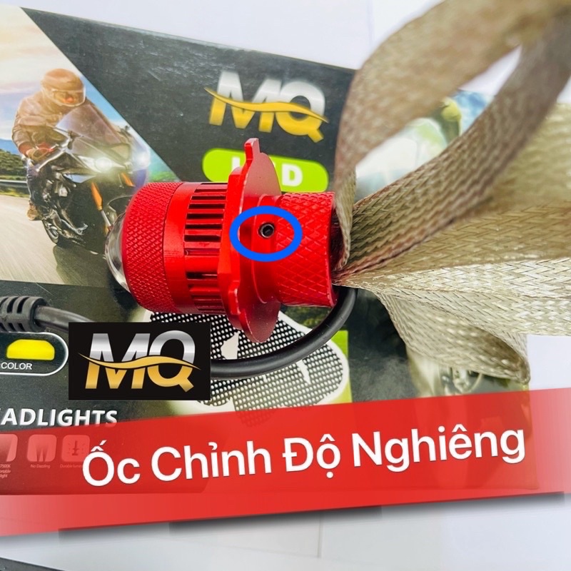 Đèn Pha Led Bi Cầu RUBY Bi 2 Mầu H4 Lắp Ô Tô Xe Máy M3MINI
