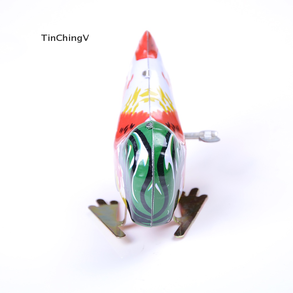 [TinChingV] Đồ Chơi Lên Dây Cót Hình Gà Trống Bằng Thiếc Vintage