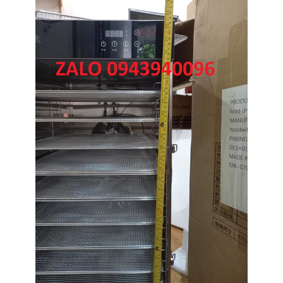 Máy sấy thực phẩm-sấy hoa quả,sấy thịt cá công nghiệp 20 khay sấy - công nghệ Nhật Bản - BH 1 năm