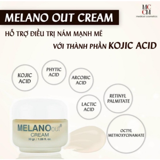 KEM TRẮNG DA MỜ N.Á.M - MELANO OUT CREAM MCCM 30gr