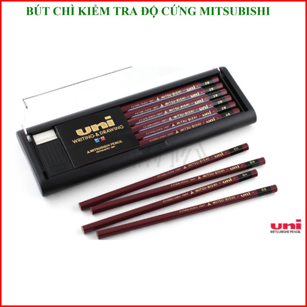 Bút Chì Gỗ Uni Mitsubishi Hi-Uni Bút Chì Nhật Bản (H - B - F - HB)