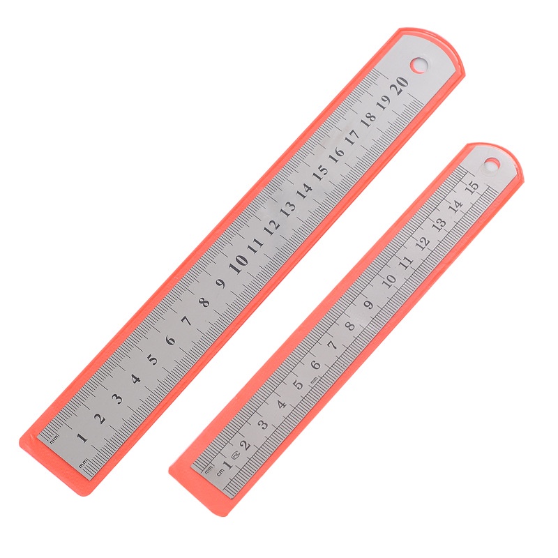Thước Kẻ Thép không gỉ Lalunavn Cao Cấp - Thước Lá Kích Thước 15cm-20cm Chống Mòn Gỉ B118