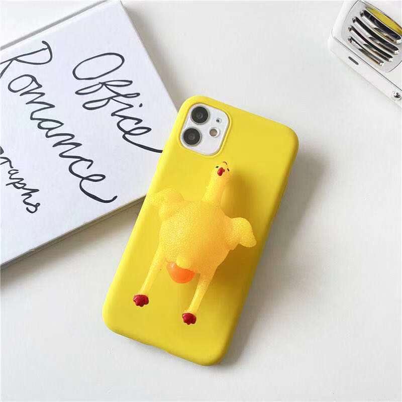 Ốp điện thoại gắn gà đẻ trứng thích hợp cho IPhone 12 12Pro Max 11 11Pro Max X Xs Xr Xs Max 8 7 6 6s Plus Se 2020