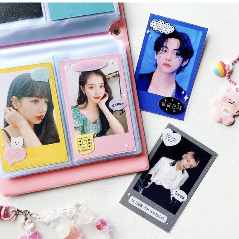 FRAME PINKRUE TRONG SUỐT - ẢNH TRANG TRÍ PHOTOCARD