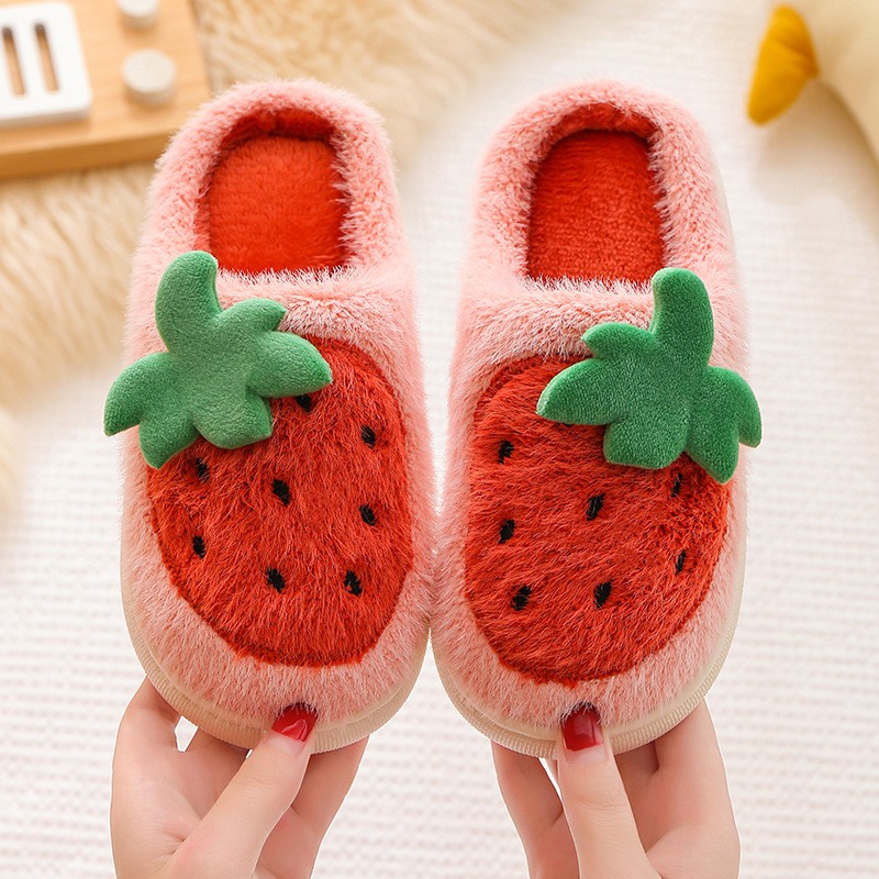XẢ KHO : Dép Bông Đi Trong Nhà Cho Bé Hình Trái Cây Dễ Thương - Mẫu 03