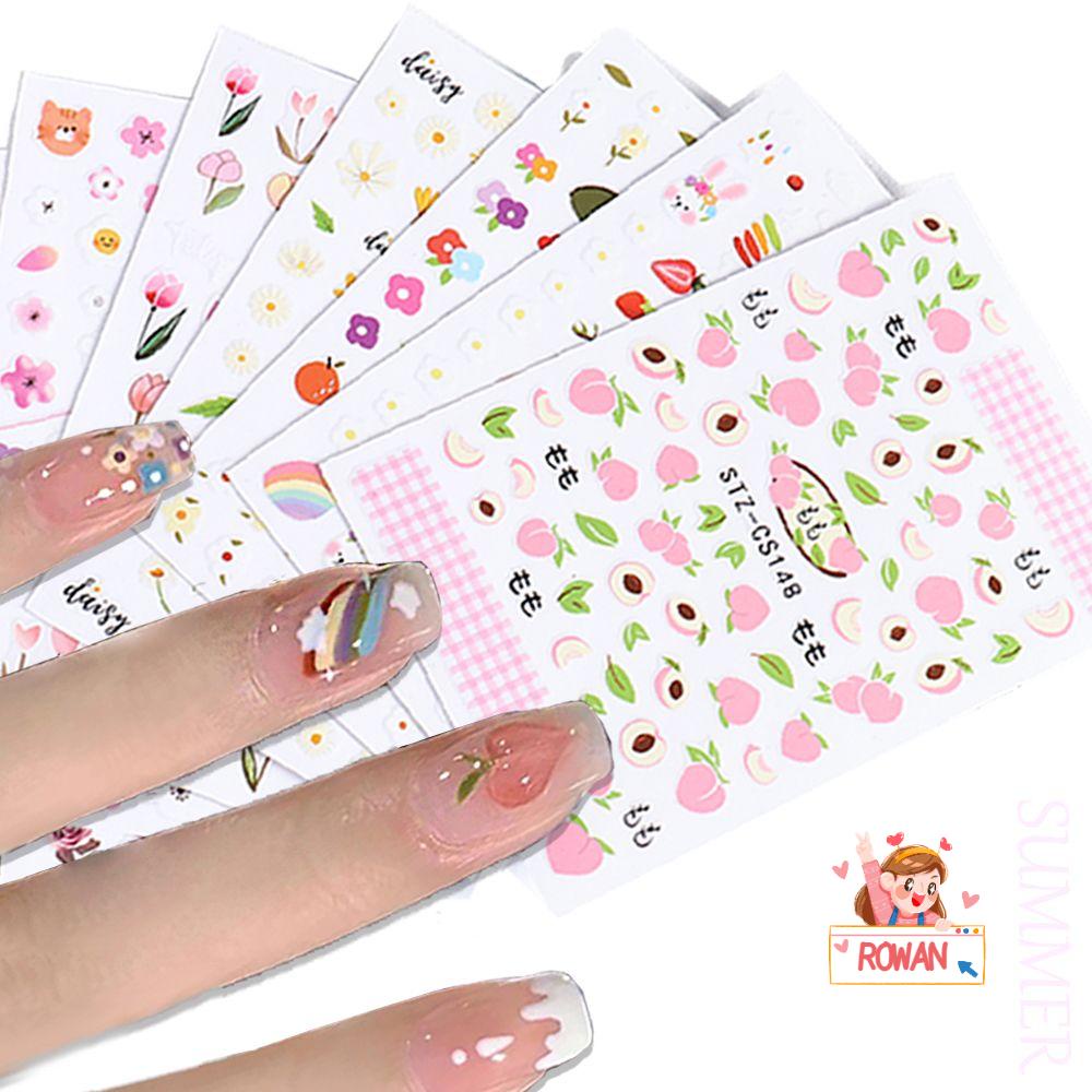 Miếng Dán Trang Trí Móng Tay DIY Hình Hoa Tulip Xinh Xắn