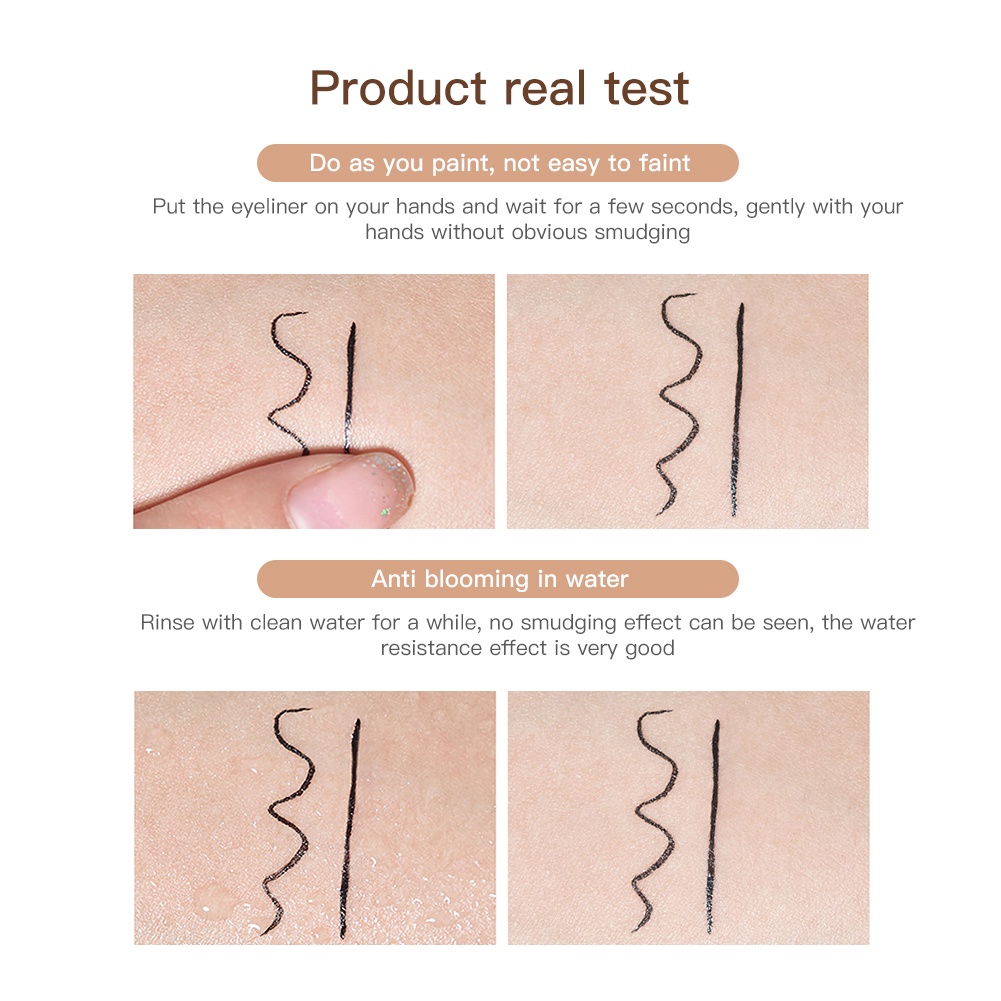 Bút kẻ mắt nước GECOMO màu đen chống nước lâu trôi | BigBuy360 - bigbuy360.vn