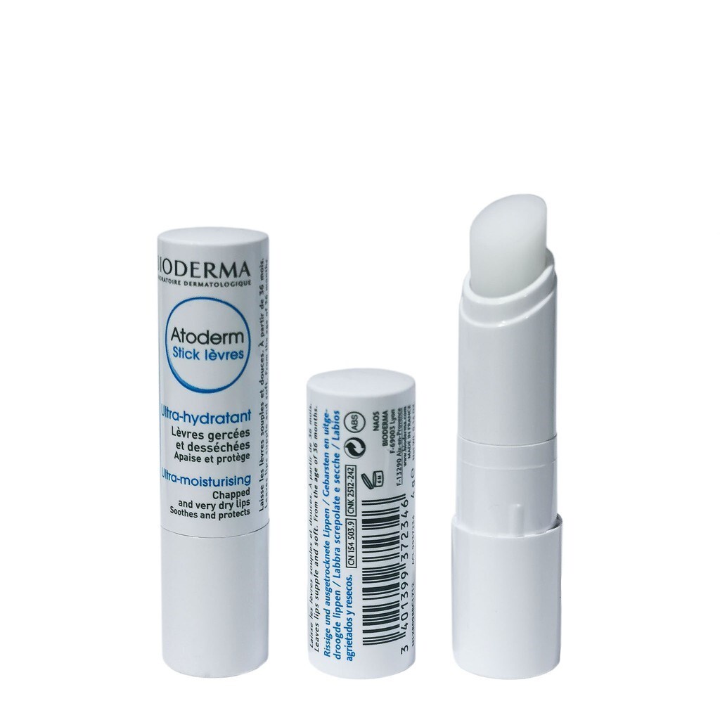 Son dưỡng Bioderma Atoderm Stick Levres Pháp dưỡng ẩm làm mềm môi Linh Giang chính hãng