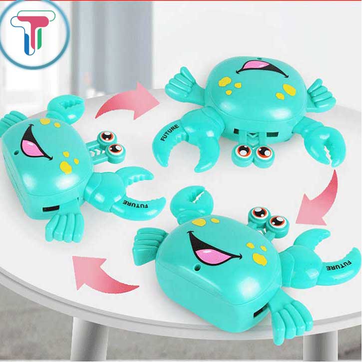 Cua đồ chơi chạy pin có đèn và nhạc