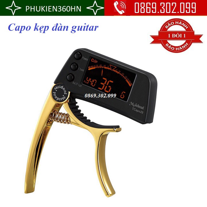 Capo kẹp đàn guitar kết hợp chỉnh dây