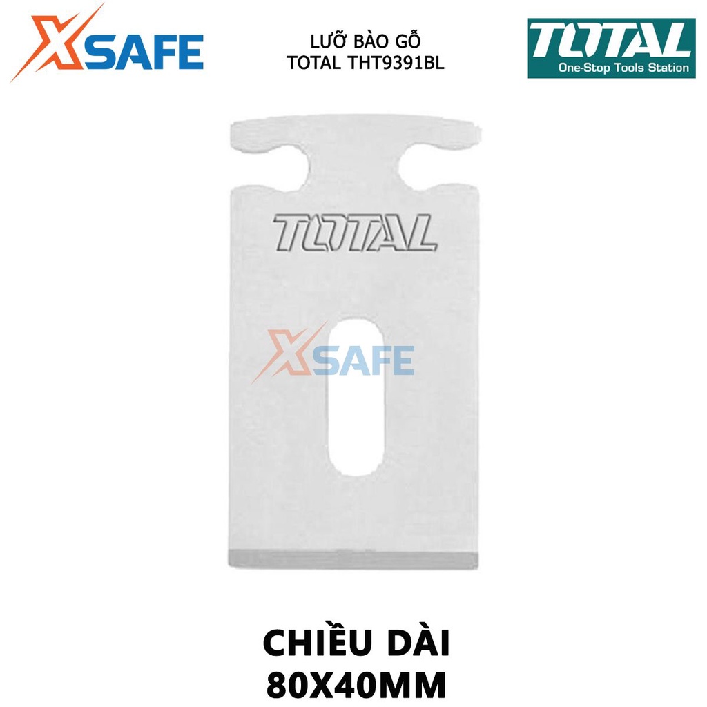 Lưỡi dao bào TOTAL THT9391BL  | lưỡi bào gỗ chiều dài lưỡi 80x44, phù hợp sử dụng cho model THT9391