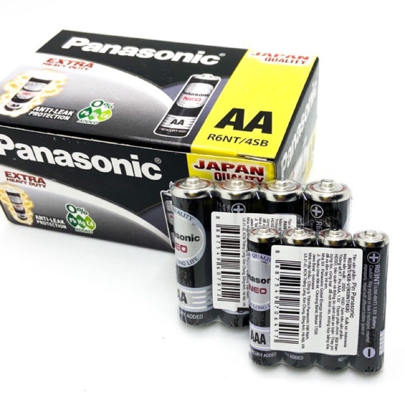 60 viên pin aaa 1,5v Panasonic chính hãng - dùng cho remote , đồ chơi vv