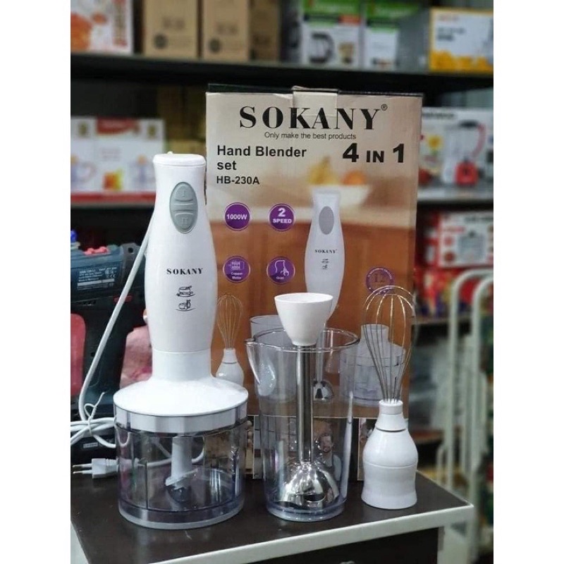 Bộ máy xay cầm tay Sokany 4in1