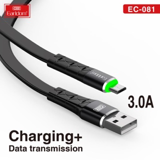 Cáp sạc nhanh 3a có đèn led earldom ec-081