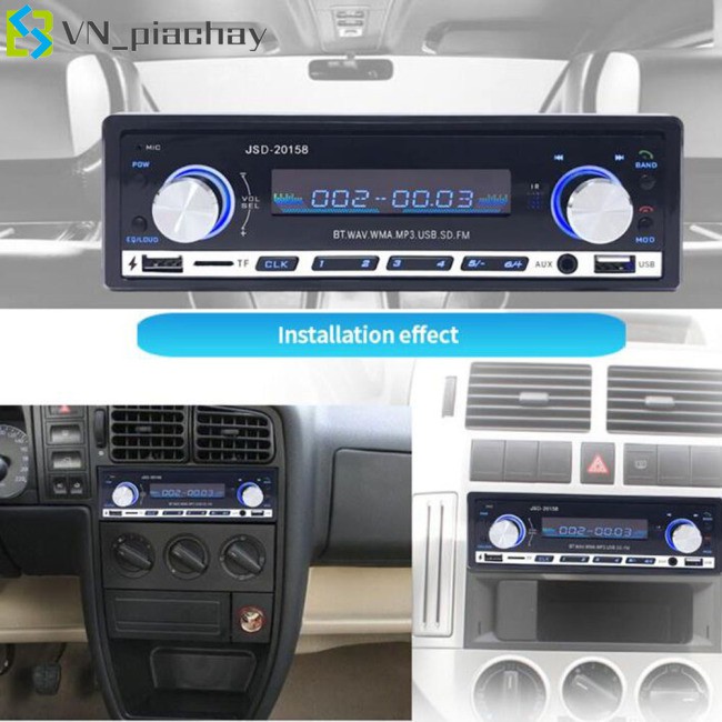 COD Car Radio Stereo Player Digital Bluetooth Car MP3 Player FM Radio Stereo Audio Music USB/memory card with In Dash AUX Input