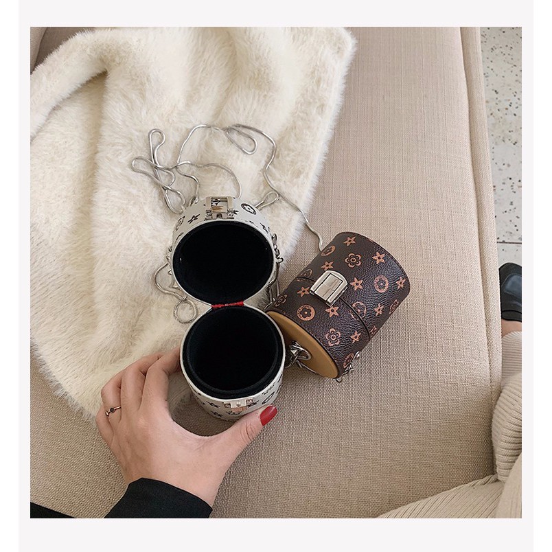 Túi đeo chéo dạng ống tròn thời trang sành điệu cho nữ