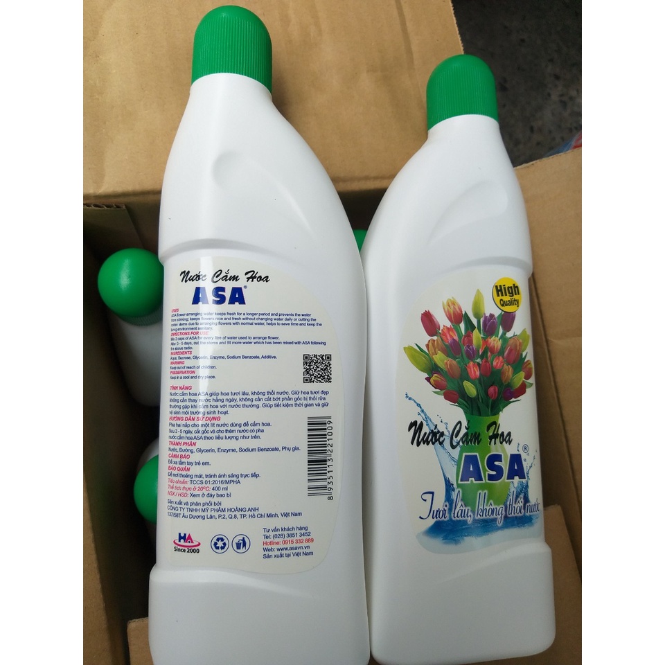 Nước cắm hoa Asa 400ml giúp hoa tươi lâu