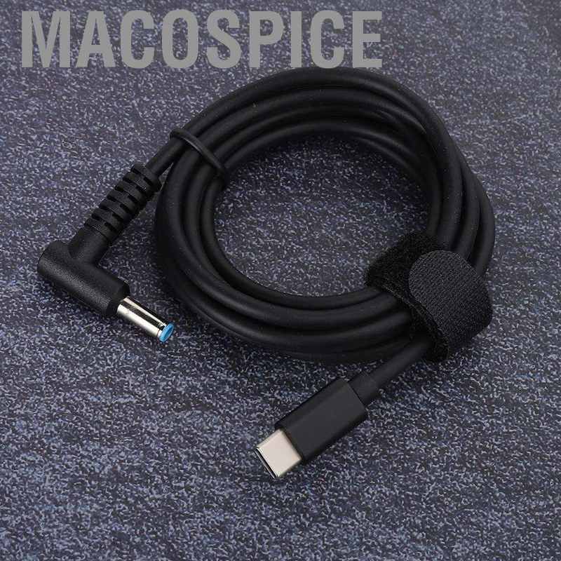 Dây cáp nguồn máy tính PD 1.5m DC4.5 sang Type-c cho laptop HP/ PC