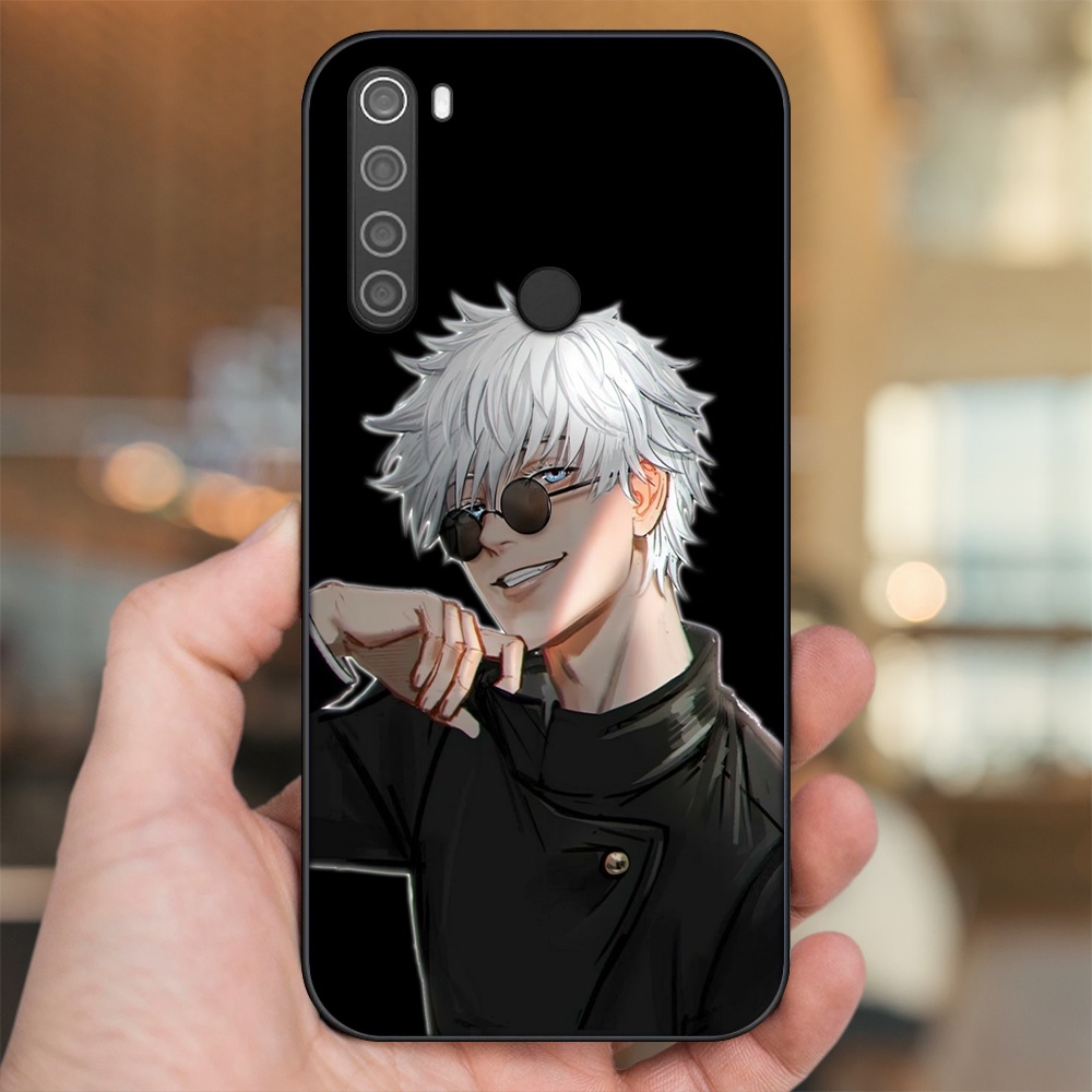 Ốp lưng Xiaomi Redmi Note 8 viền đen in hình Satoru Jujutsu Kaisen