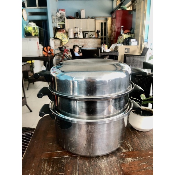 bộ nồi hấp đa năng Amway Queen size 27 ( 3 món)