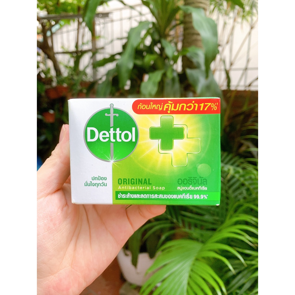 Xà phòng Dettol kháng khuẩn bảo vệ khỏi 99,9% vi khuẩn 100gr
