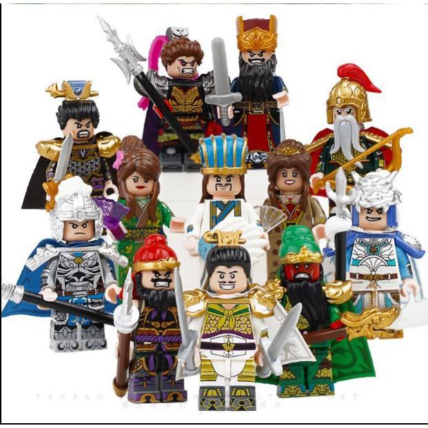 [KÈM CLIP] Đồ chơi lắp ráp mô hình Minifigures nhân vật Tam Quốc Chí Mới siêu Hot Decool