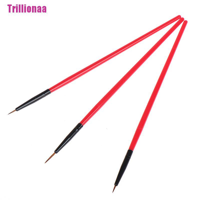 Bộ 3 Cọ Vẽ Trang Trí Móng Tay Nghệ Thuật