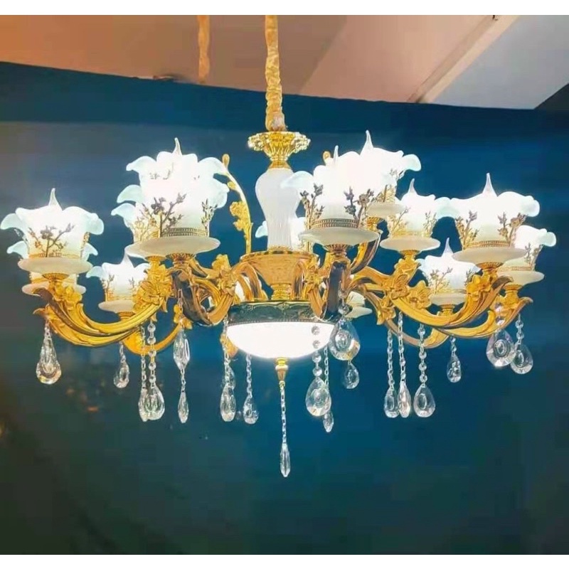 Đèn chùm 15 Tay -Tặng kèm 15 Bóng Led Tiết Kiệm Điên