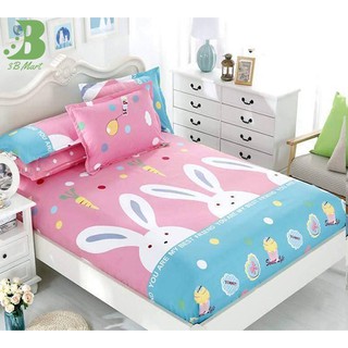 Bộ ga gối màu hồng siêu cute cho bạn nữ - 1drap 2 áo gối nằm