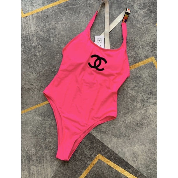 [BKN1295] &lt;BRAND&gt; BODYSUIT CNL HỒNG NEON QUAI CỜ