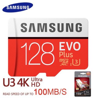 Thẻ nhớ microsdxc samsung evo 128gb uhs-i u3 100mb/s + tặng microsd adapter samsung chính hãng