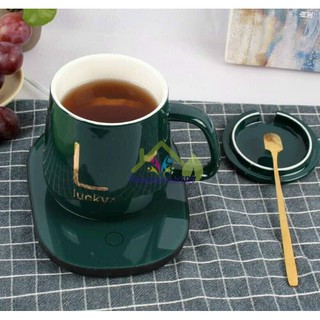 Bộ cốc và đế hâm nóng đồ uống thông minh