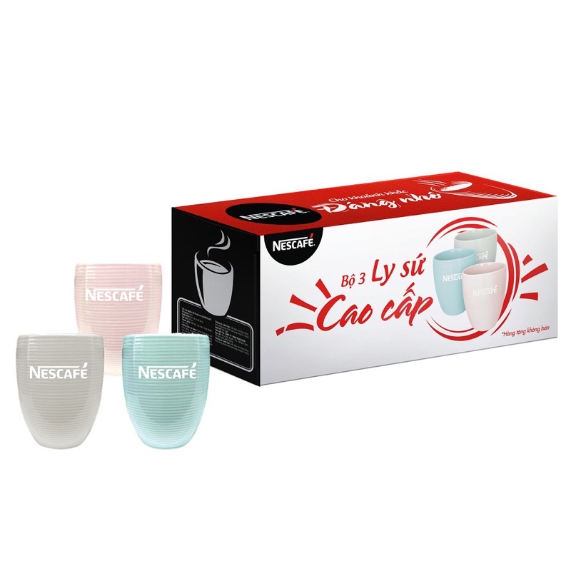 Combo 3 Túi 46 gói cà phê hoà tan 3in1 đậm đà hài hoà Nescafe