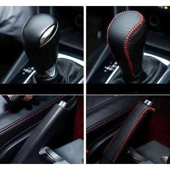 Bọc cần số &amp; phanh tay xe Suzuki Ertiga, Swift, XL7 (AT)-da thật