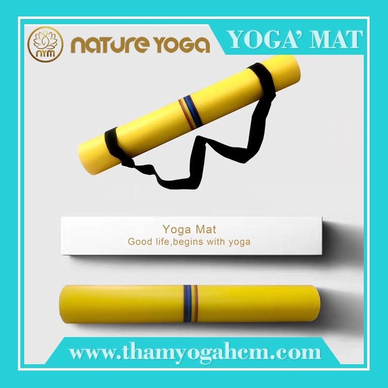 Thảm Yoga Chuẩn Đẹp PU Cao Su Nature - Thảm Du Lích Gấp Gọn kèm túi đựng