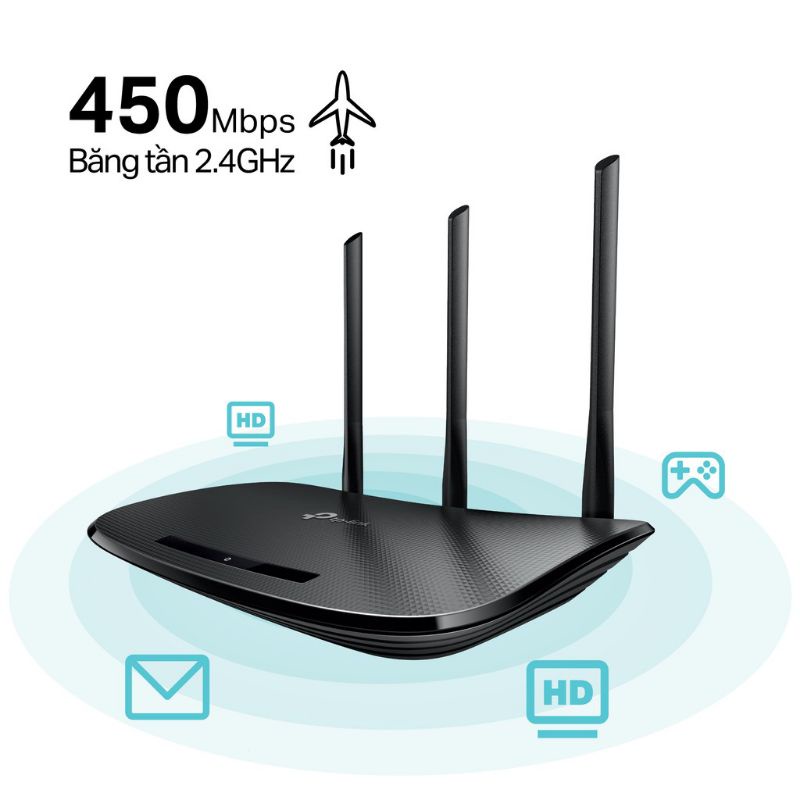 Bộ Phát Wifi TP-Link TL-WR940N Chuẩn N 450Mbps - Hàng Chính Hãng
