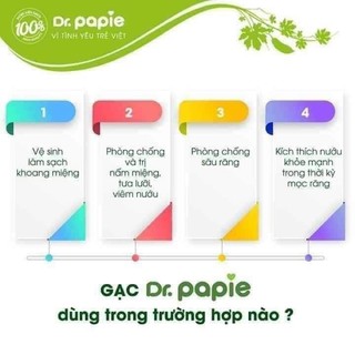Gạc rơ lưỡi Dr Papie