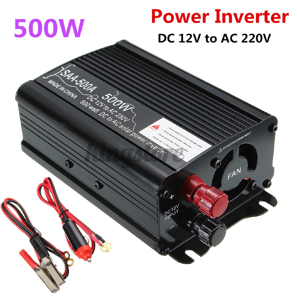 Solar Power Inverter 500W Peak 12V DC To 220V AC Modified Sine Wave Converter