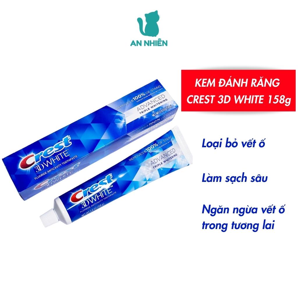 Kem đánh răng Crest 3D White 158g trắng răng, ngừa sâu răng