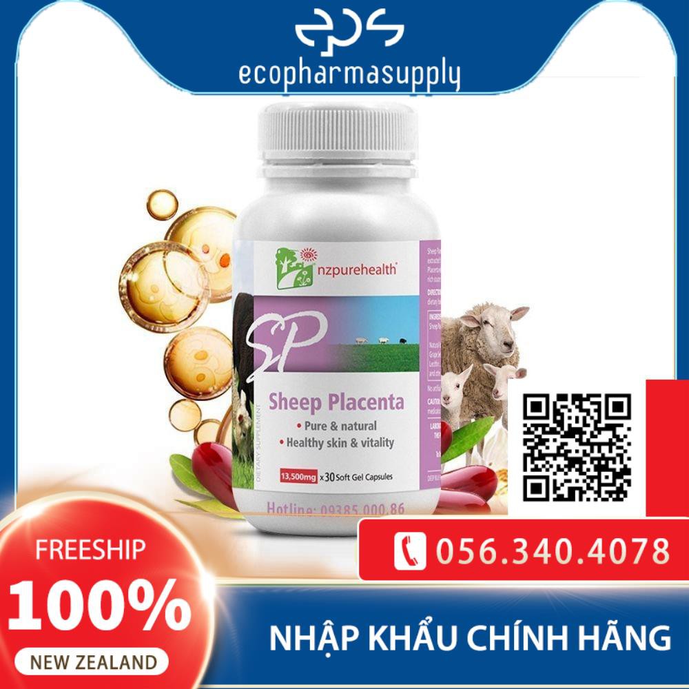 Đẹp Da Cùng Nhau Thai Cừu Sheep Placenta NZPureHealth 30v | Thế Giới Skin Care