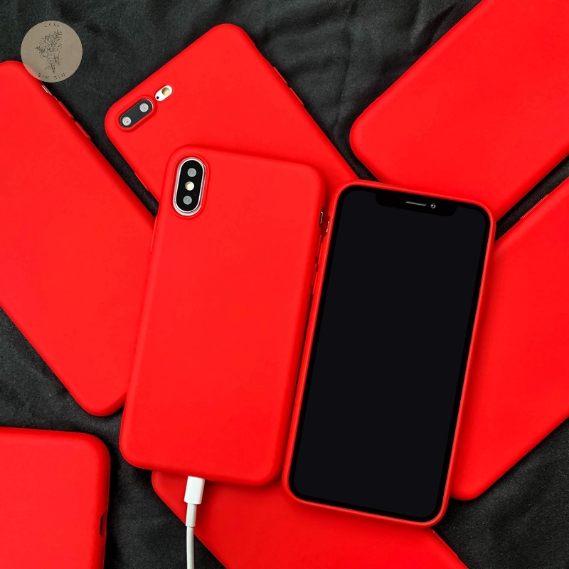 Ốp lưng màu đỏ đậm khí phách Iphone 6/6plus/6s/6splus/7/7plus/8/8plus/x/xr/xs/xs max/11/12/pro/max/plus/promax