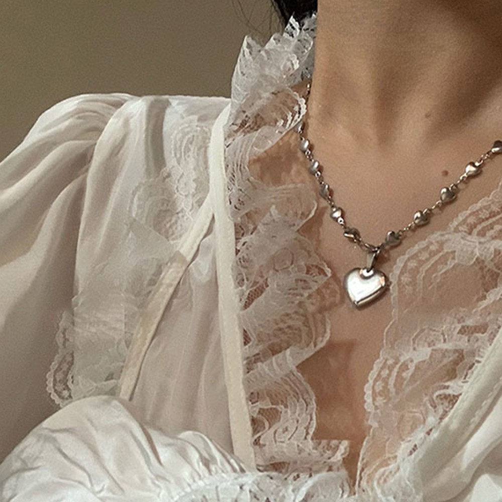Dây Chuyền Mặt Hình Trái Tim Thời Trang Cho Nữ