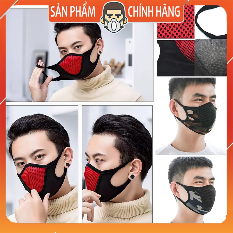 Khẩu trang đi phượt Ninja vải mỏng êm phong cách