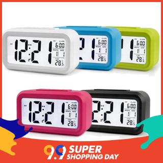 【READY STOCK】Đồng hồ báo thức điện tử đèn LED tích hợp nhiệt độ