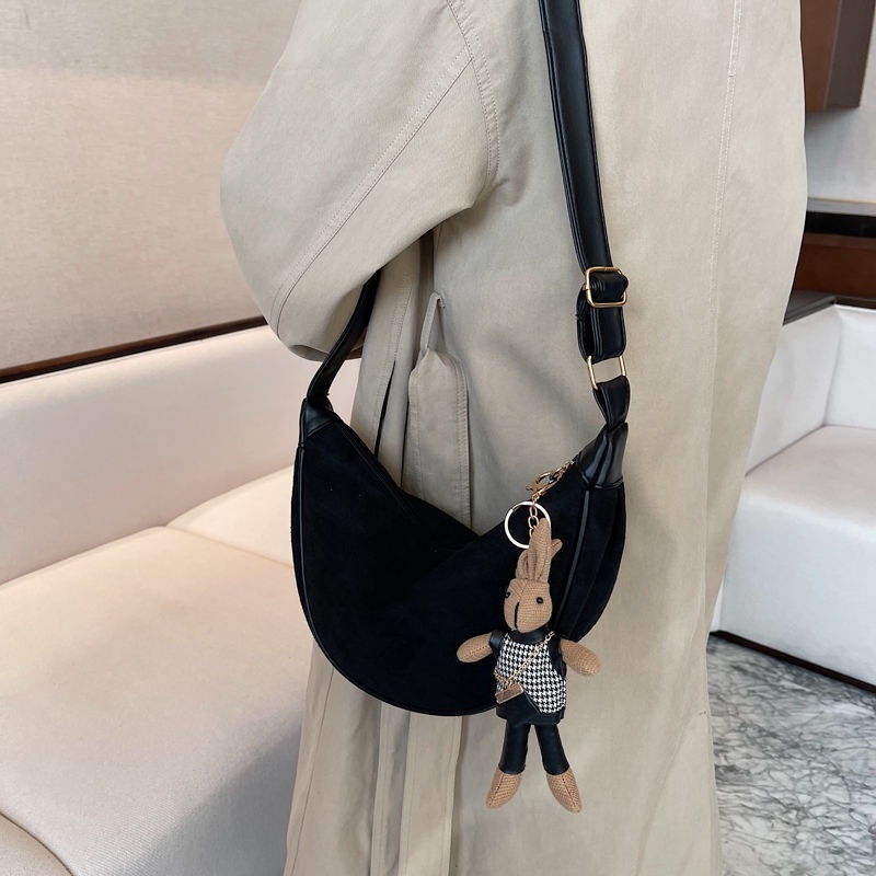 Túi Đeo Chéo Bằng Len Nhám Kiểu Dáng Hợp Thời Trang Phù Hợp Với Mùa Đông Với 8 Phong Cách Tùy Chọn