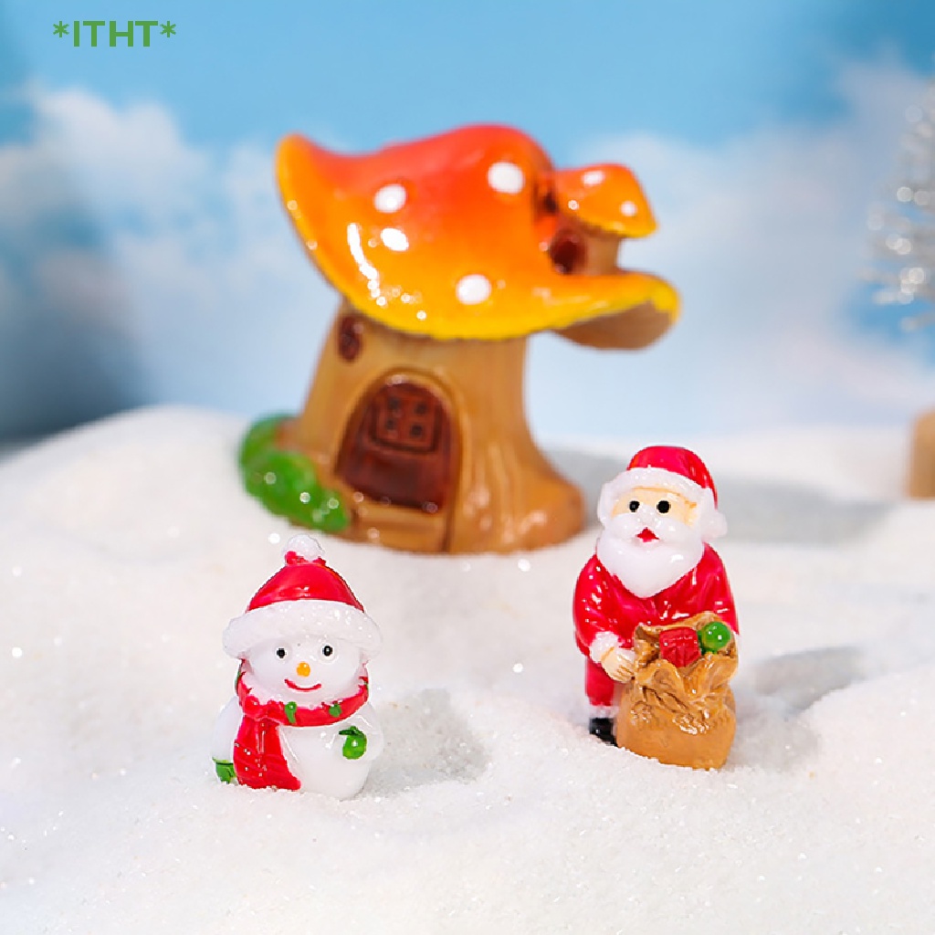 Mô Hình Giáng Sinh Mini Bằng Nhựa Resin Trang Trí Tiểu Cảnh Mới