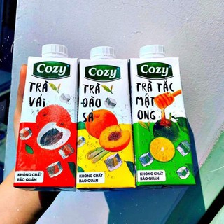 Trà hoa quả cozy - trà vải, tắc, đào