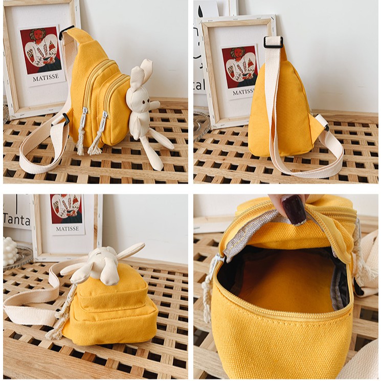 Túi Đeo Chéo Hình Thỏ Dễ Thương Cho Bé Gái